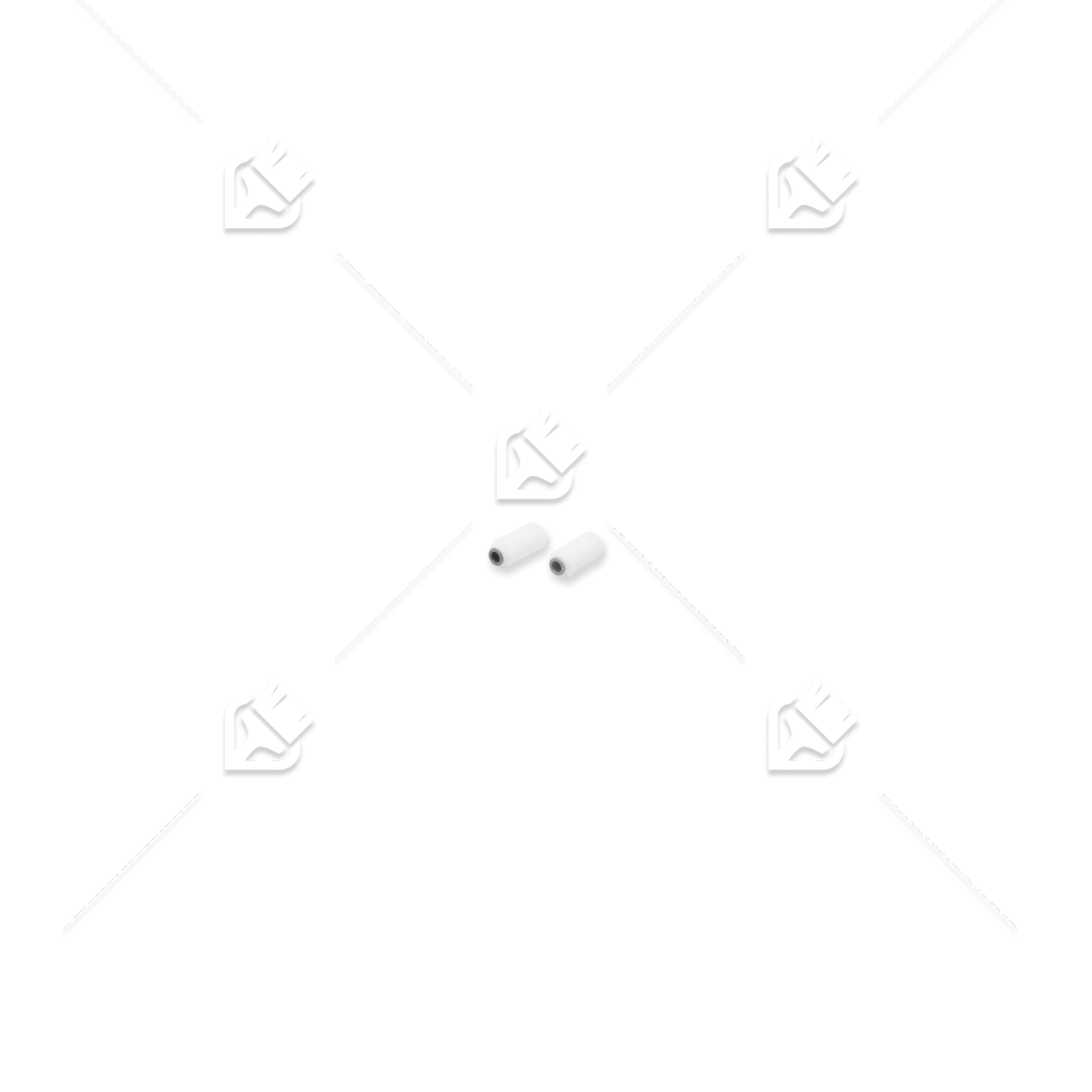 Мини-валик для гладких поверхностей Anza Elite Филт войлочный короткий ворс 50 мм, 2 шт