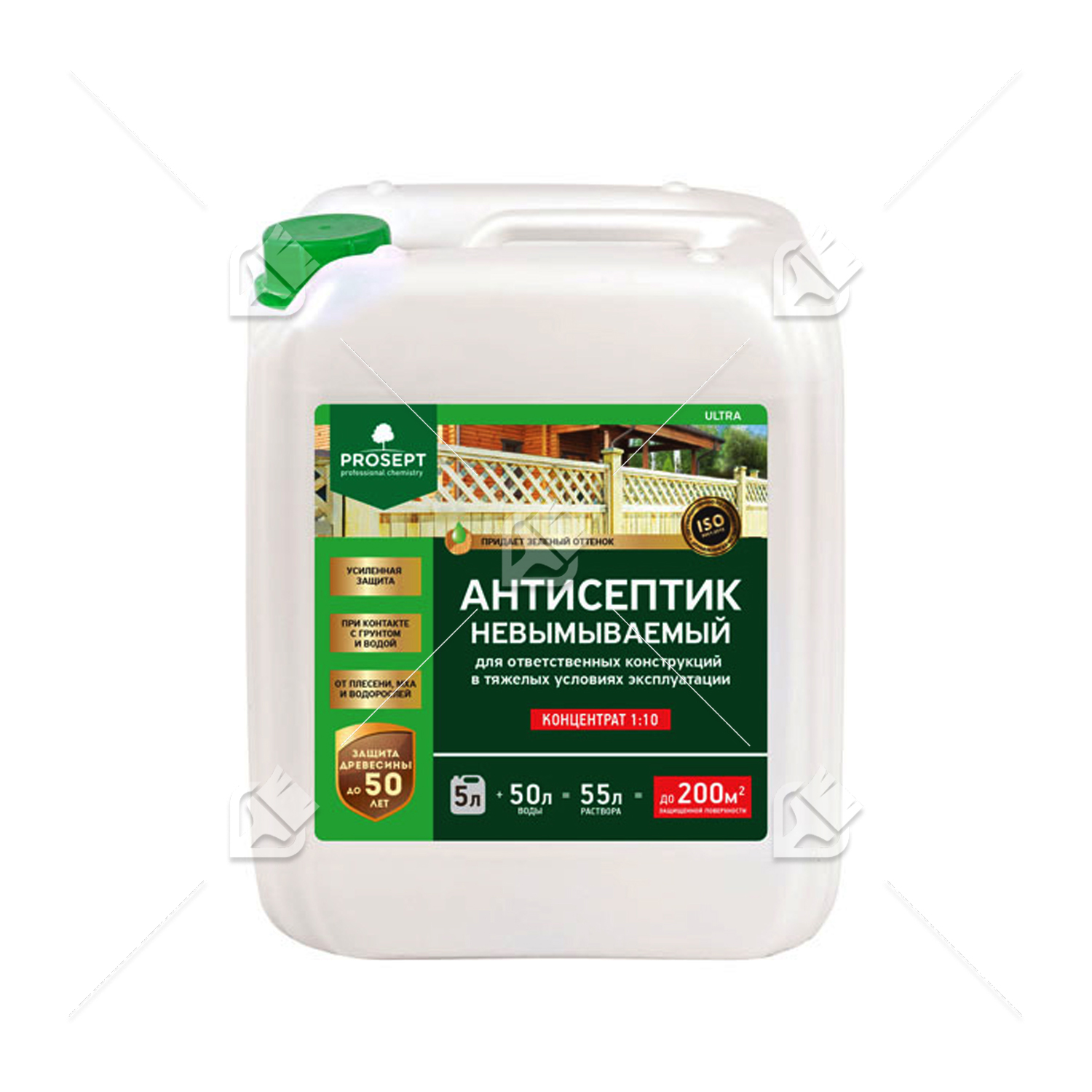 Антисептик защитный для древесины невымываемый Prosept Ultra концентрат 1:10 5 л.
