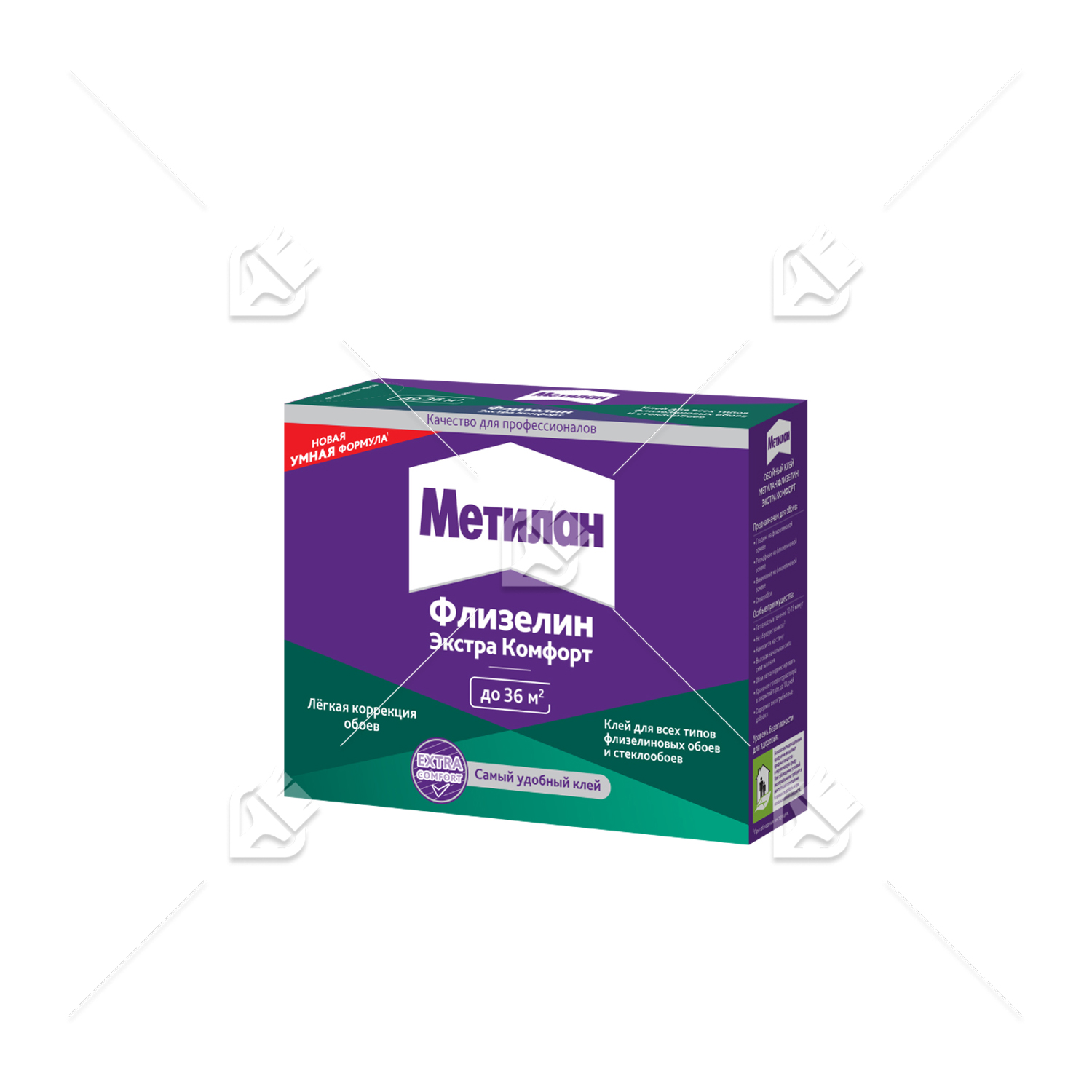 Клей обойный для флизелиновых обоев Метилан Флизелин Экстра Комфорт 200 г