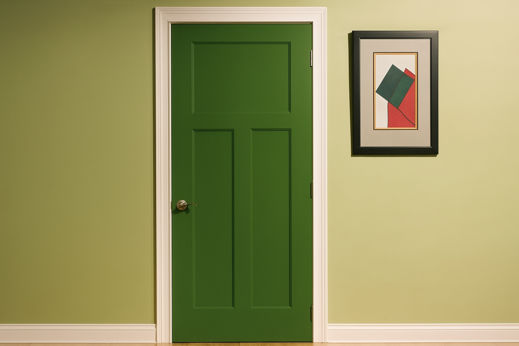 Зелёная дверь в интерьере (1).png