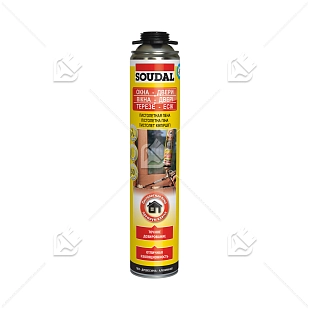 Пена професcиональная Soudal Окна-Двери 750 мл
