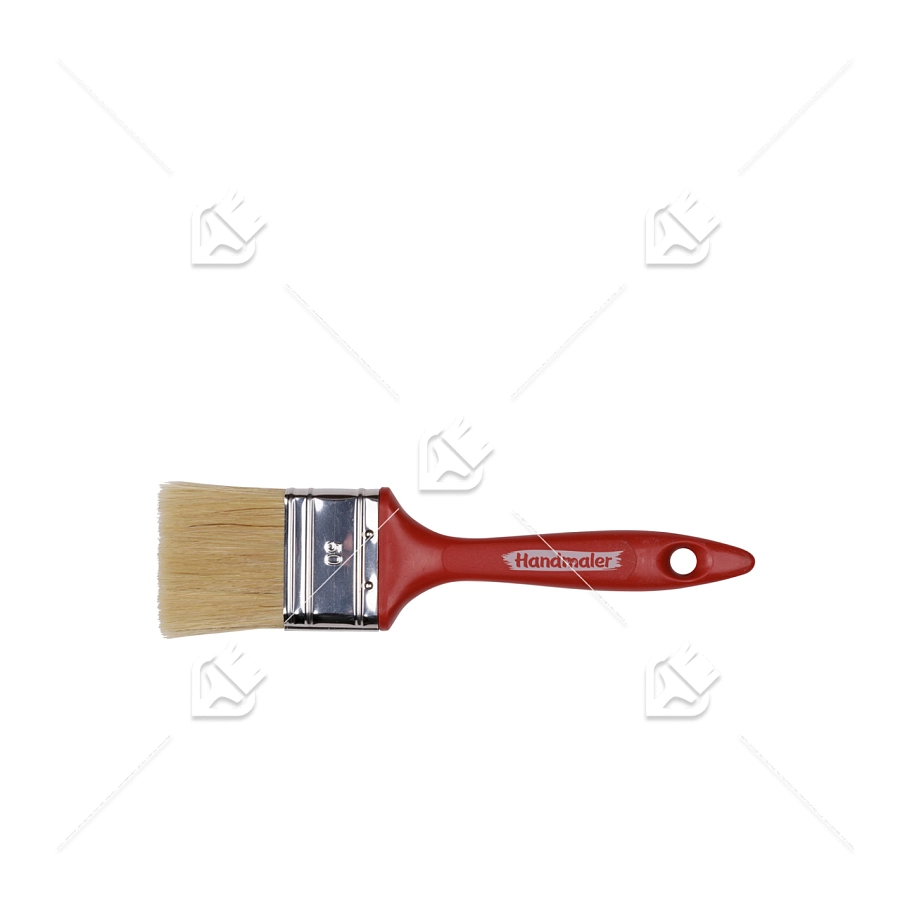Кисть плоская "Handmaler RED", светлая смешанная щетина, пластик. ручка, 50 мм