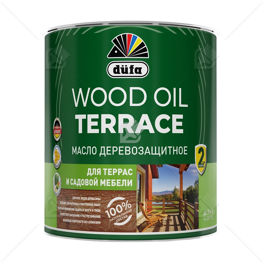 Масло деревозащитное для террас и садовой мебели Dufa Wood Oil Terrace дуб 0,9л