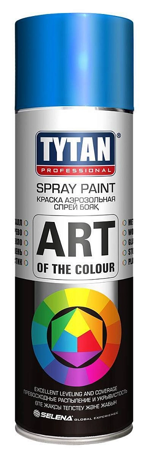 Краска универсальная аэрозольная акриловая Tytan Professional Art of the colour RAL 5010 синяя 400 мл